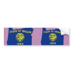 Oregon Flag Map Bumper Stickers