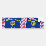 Oregon Flag Map Bumper Stickers