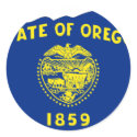Oregon Flag Map stickers by usaflags Oregon Flag Map stickers
