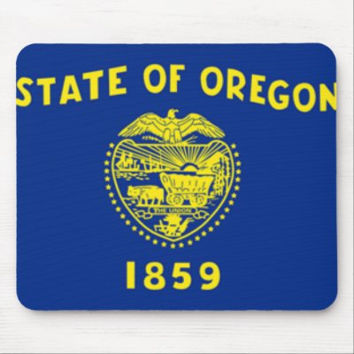 Oregon Flag Mousepad by jacinto888