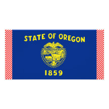 Oregon Flag Picture Card