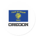 Oregon Flag stickers by tshirtshirts Oregon Flag stickers