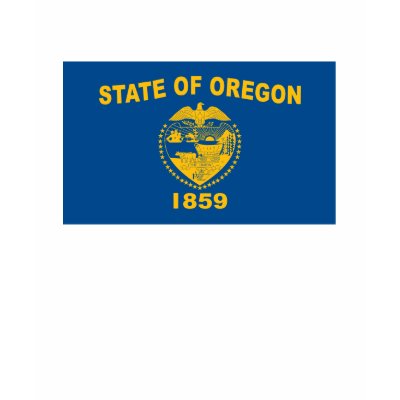 Oregon Flag T-shirt by FlagTshirts