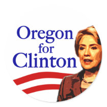 Oregon for Clinton Stickers