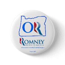 Oregon for Mitt Romney button 2