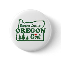 Oregon Girl Pinback Buttons