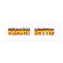oregon hottie fire and flames business cards