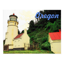 Oregon Lighthouse Postcard