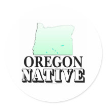 Oregon Native stickers
