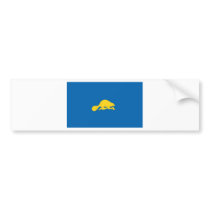 Oregon  Official State Flag Reverse bumper stickers