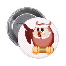 Oregon Owl Button