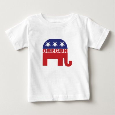 Oregon Republican Elephant Tee Shirts