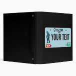 Oregon Sasquatch License Plate 3 Ring Binders