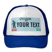 Oregon Sasquatch License Plate Hat