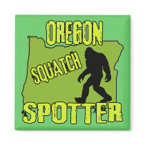 Oregon Squatch Spotter Fridge Magnets