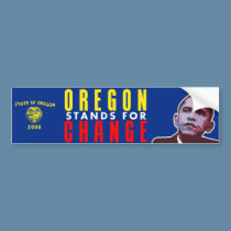 Oregon Stands for Change - Obama Bumper Sticker bumper stickers by evarmy98x Oregon Stands for Change - Obama Bumper Sticker bumper stickers