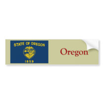 Oregon State Flag Bumper Stickers