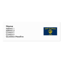 Oregon State Flag Business Cards