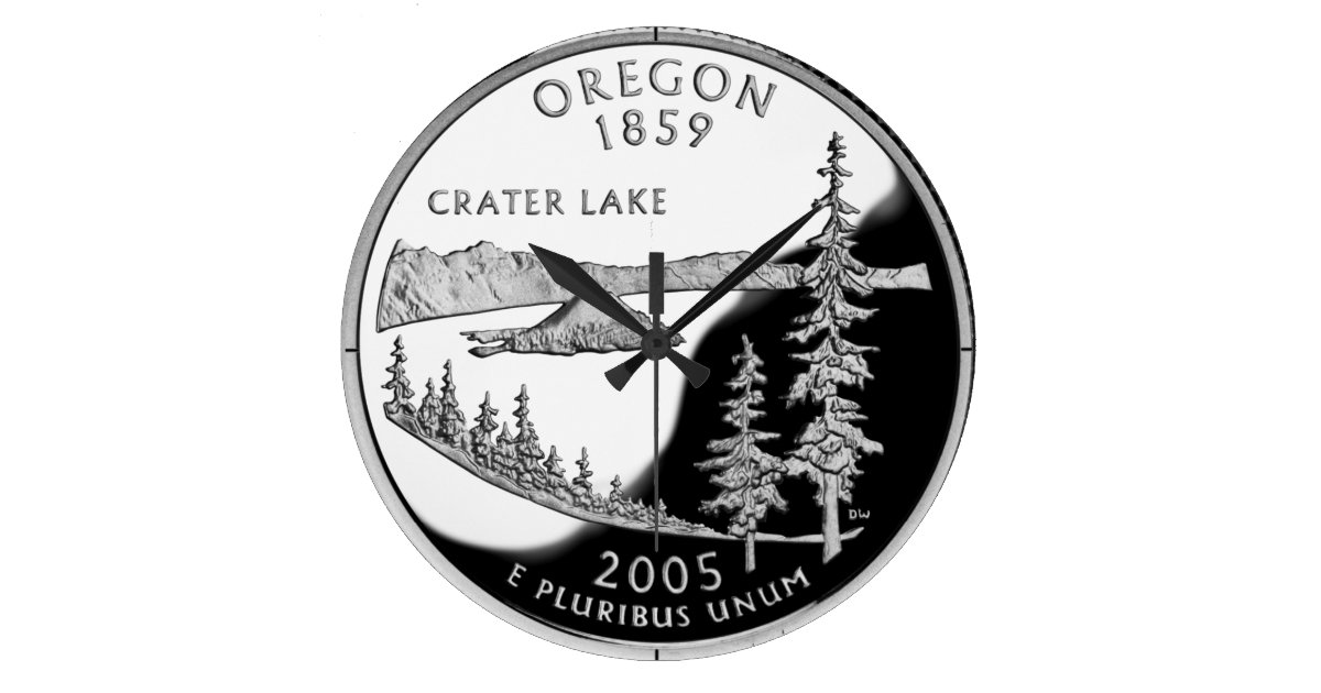 Oregon State Quarter Clock Zazzle
