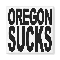 Oregon Sucks magnets