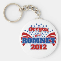 Oregon with Romney 2012 Key Chains
