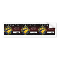 Oregon Zombie Hunting Permit V.2 Bumper Stickers