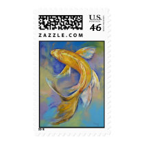 Orenji Butterfly Koi Stamp by michaelcreese Orenji Butterfly Koi Stamp