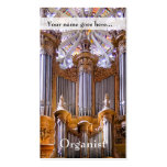 Organ and rose window business cards
