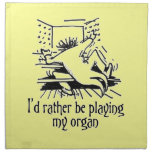 Organ cartoon napkins - cream