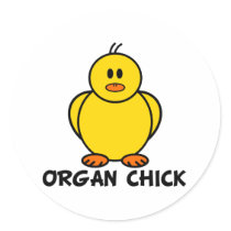 Organ Chick stickers