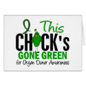 ORGAN DONATION Chick Gone Green cards by awarenessgifts ORGAN DONATION Chick Gone Green cards