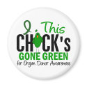 ORGAN DONATION Chick Gone Green magnets by awarenessgifts ORGAN DONATION Chick Gone Green magnets