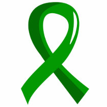 Organ Donation Green Ribbon 3 Cut Outs