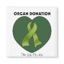 Organ Donation: The Gift Of Life magnets by AwarenessAlley Organ Donation: The Gift Of Life magnets