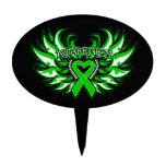 Organ Donor Awareness Heart Wings Cake Topper
