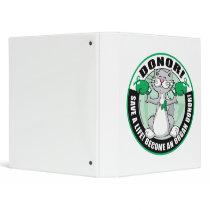 Organ Donor Cat Donor binders by fightcancertees Organ Donor Cat Donor binders