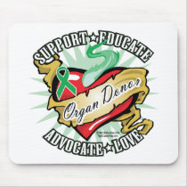 Organ Donor Classic Tattoo mousepads by fightcancertees Organ Donor Classic Tattoo mousepads