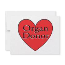 organ donor heart invitations