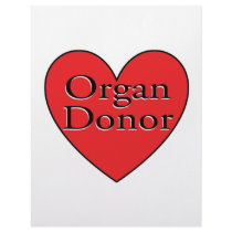 organ donor heart letterhead