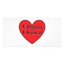 organ donor heart photo cards