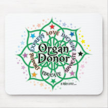 Organ Donor Lotus mousepads by fightcancertees Organ Donor Lotus mousepads