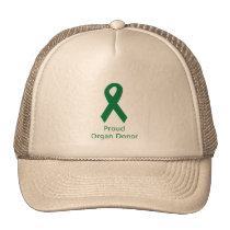 Organ Donor Ribbon hats
