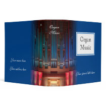Organ music binder - blue 2 inch