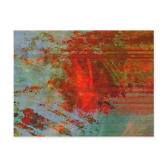 Organic abstrac #1472 postcard