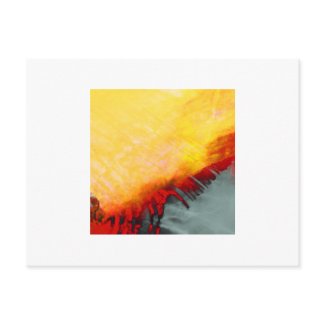 Organic Abstract 1367 postcard