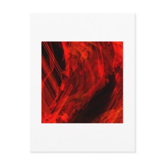 Organic Abstract 1471 postcard