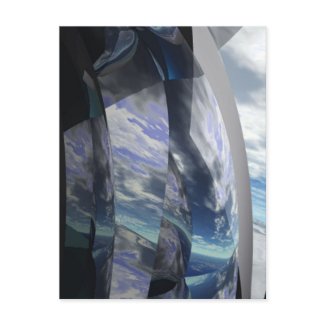 Organic Abstract 150 postcard