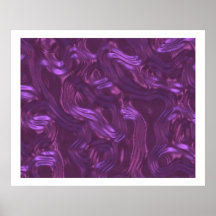 Organic Art Alien Fluid Metal Violet Posters