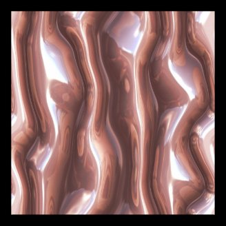 Organic Art Molten Metal Figures Soft Copper Print