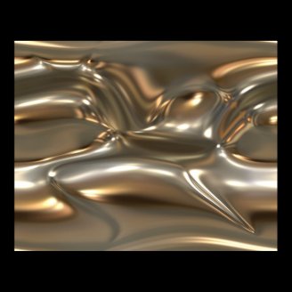 Organic Art Molten Metal Sheet Gold And Silver Print